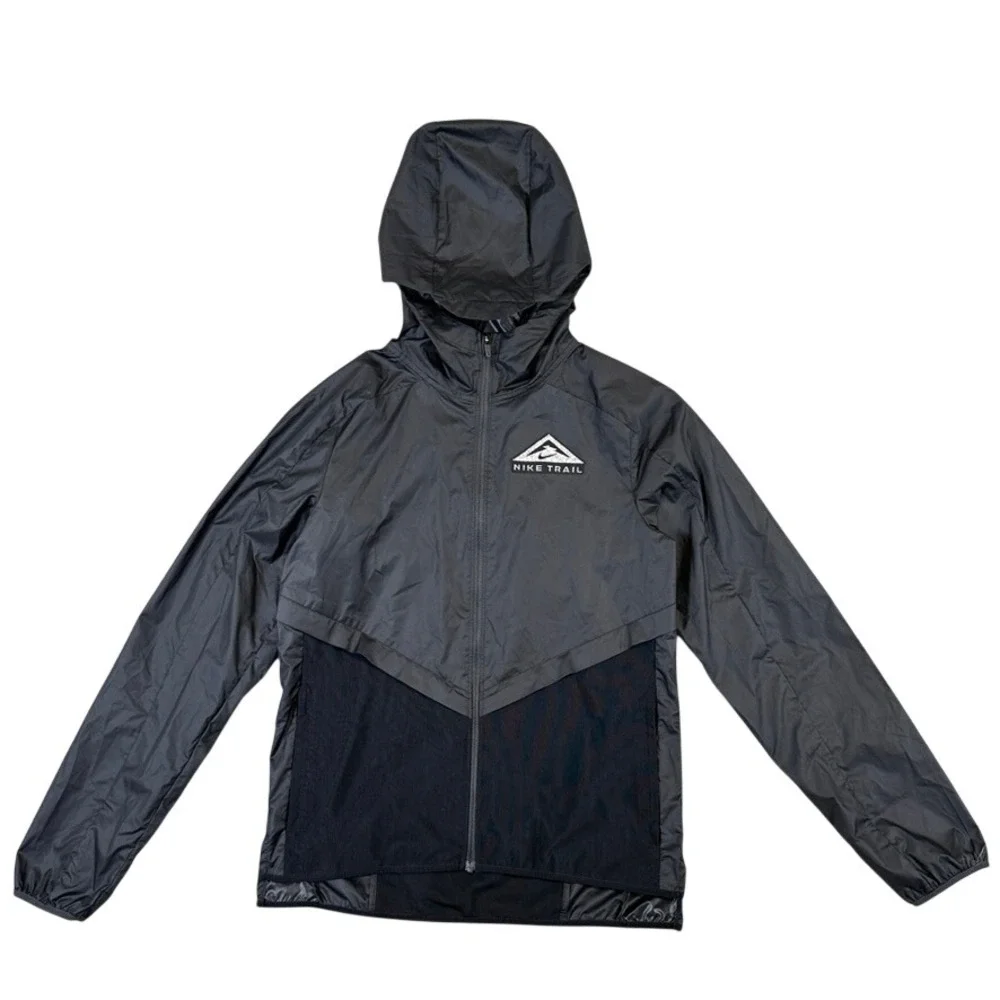 Nike Trail Storm-FIT Hooded Running Jacket Black Women's XS Windbreaker